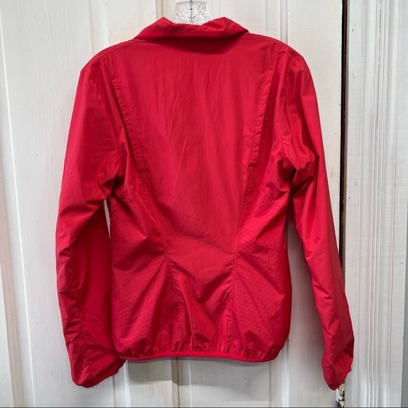 Nike zip up spring lined lightweight wind jacket coat xs pink coral color - Picture 3 of 11